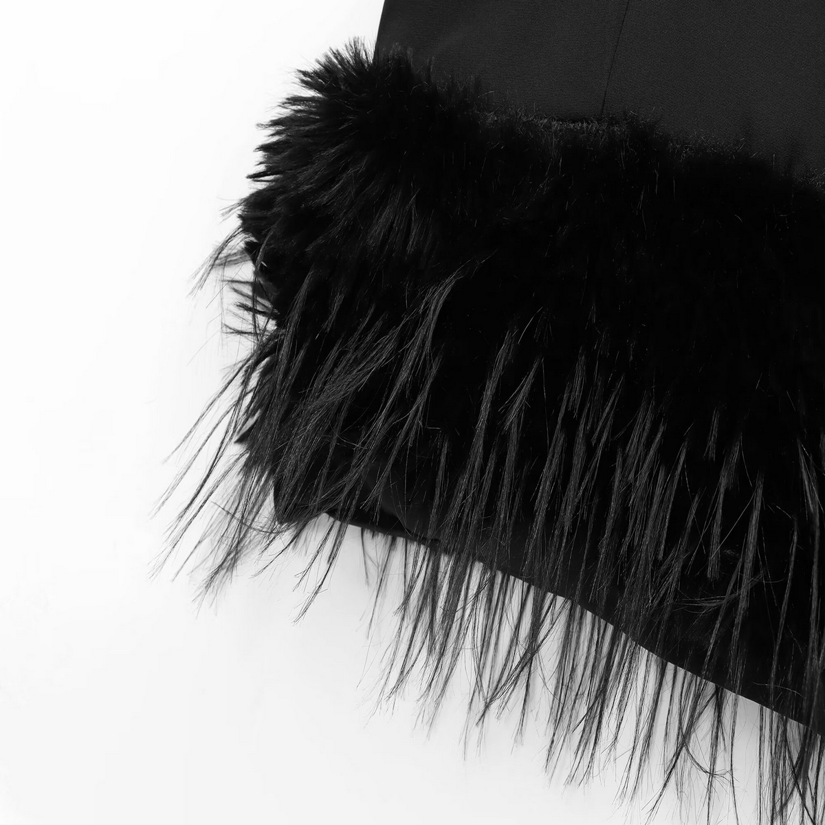 New Women??¢s Feather Detail French Style Dress_CWDMD5812