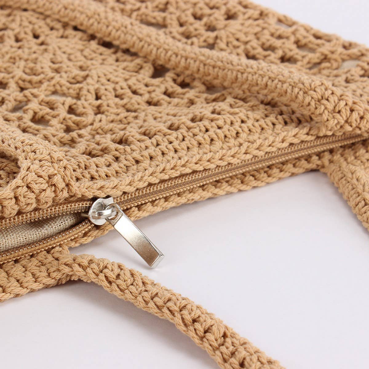 NEW SOLID COLOR RETRO HOLLOW SHOULDER WOVEN BAG_CWAB4692