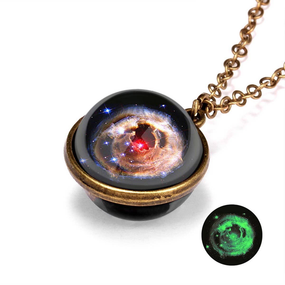 CWAJE2502_LUMINOUS DOUBLE-SIDED UNIVERSE STARRY SKY NECKLACE