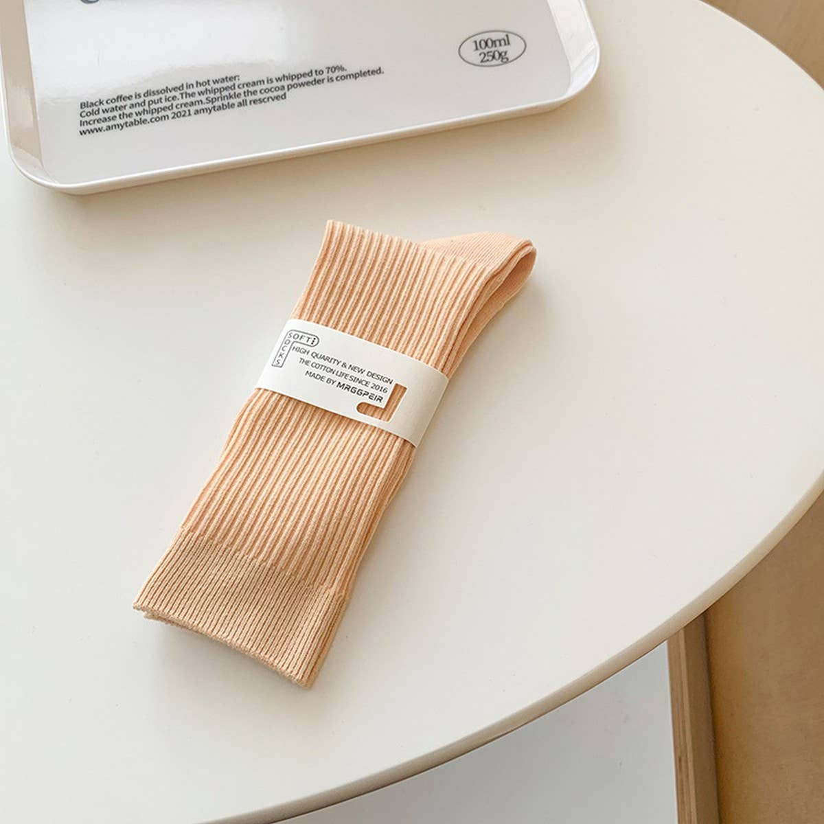 CWMS2495_SPRING AND SUMMER MACARON COLOR SOCKS