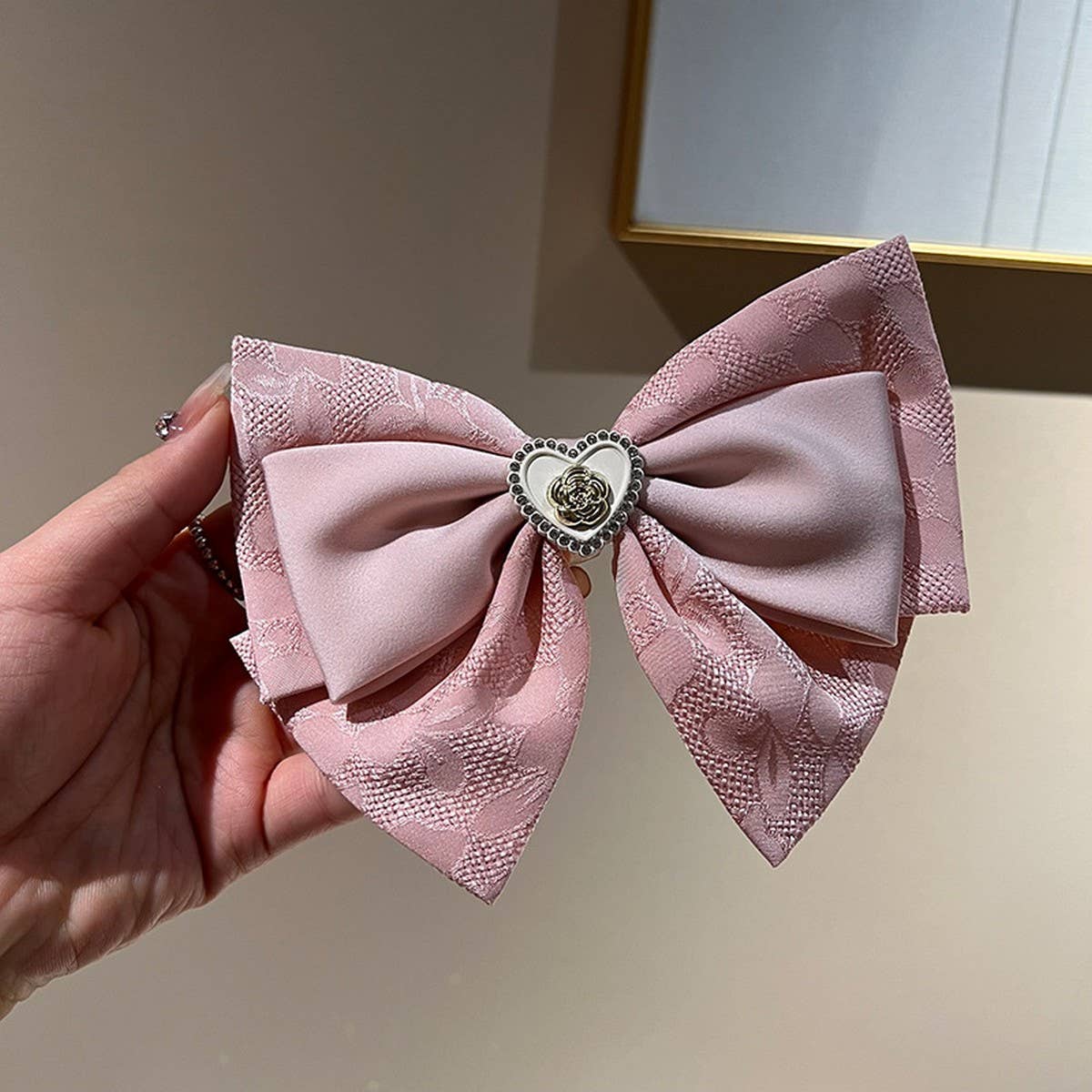 SPRING AND SUMMER HIGH-END LOVE BOW HAIRPINS_CWAHA1201