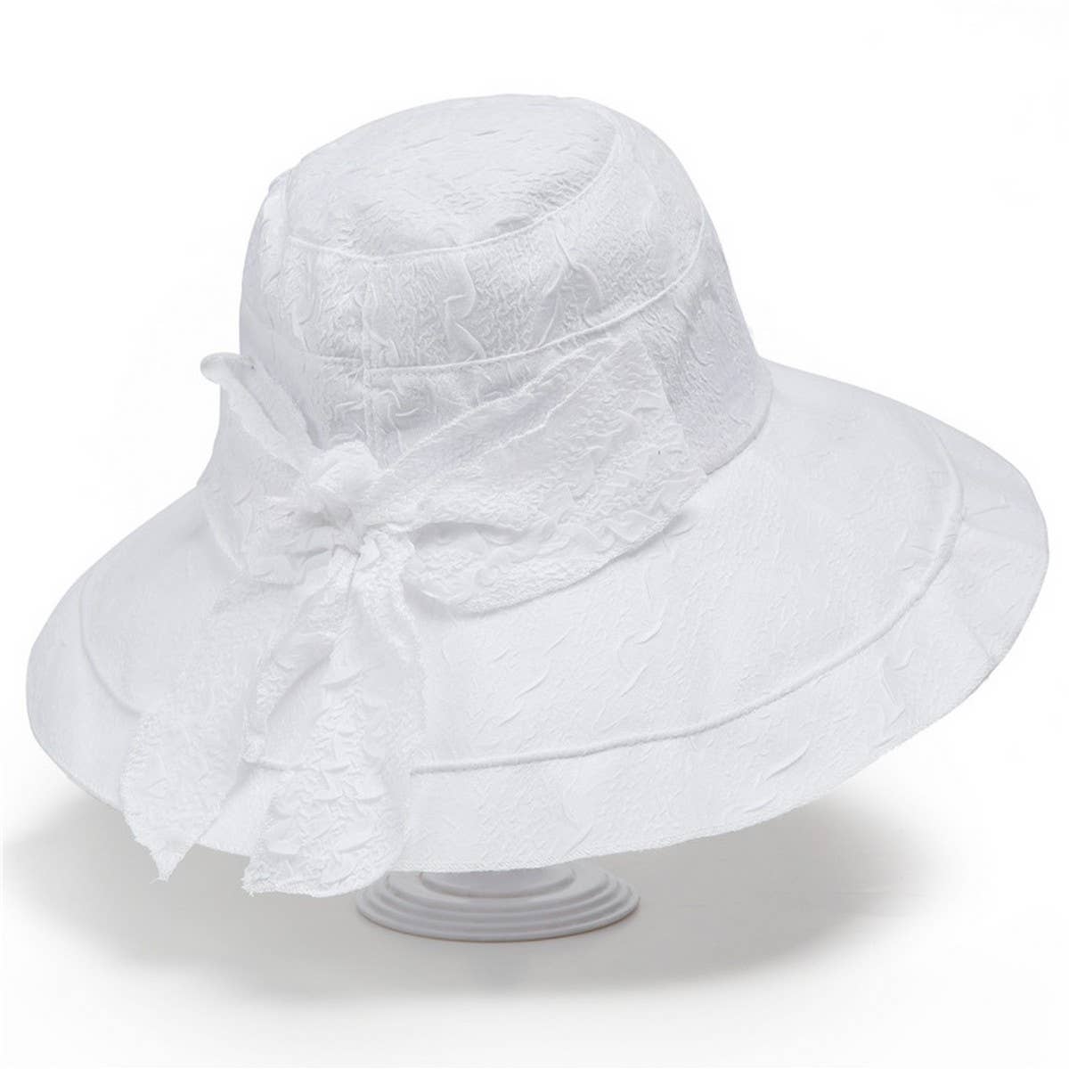 TRAVEL SUN PROTECTION BOW BUCKET HAT_CWAH1497