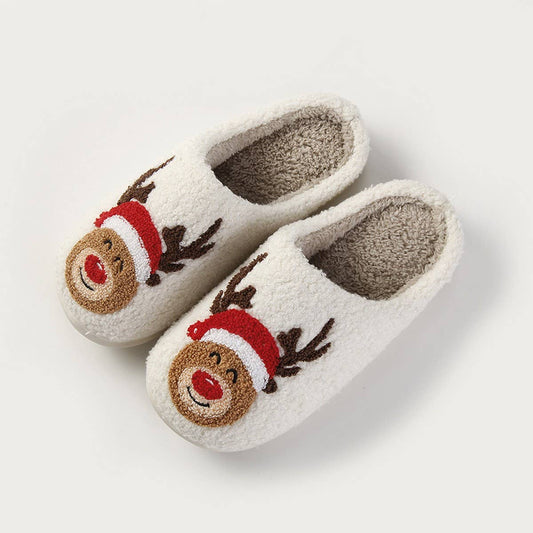 NEW CHRISTMAS ELK WARM WINTER COTTON SLIPPERS