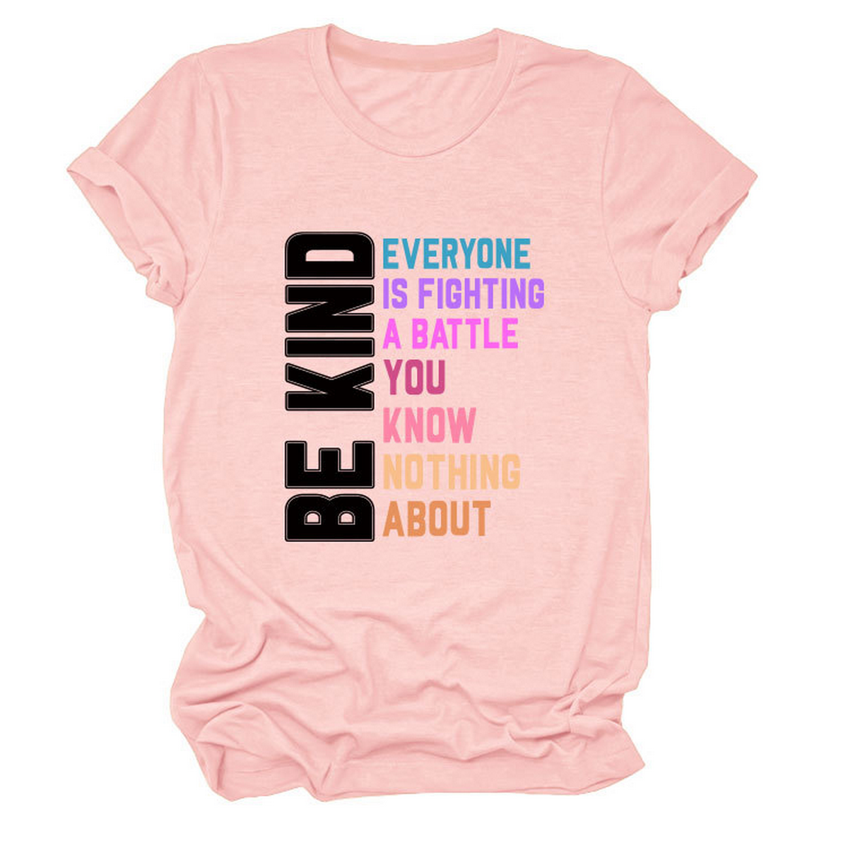 Trendy Women¡¯s Tee with Kindness Slogan