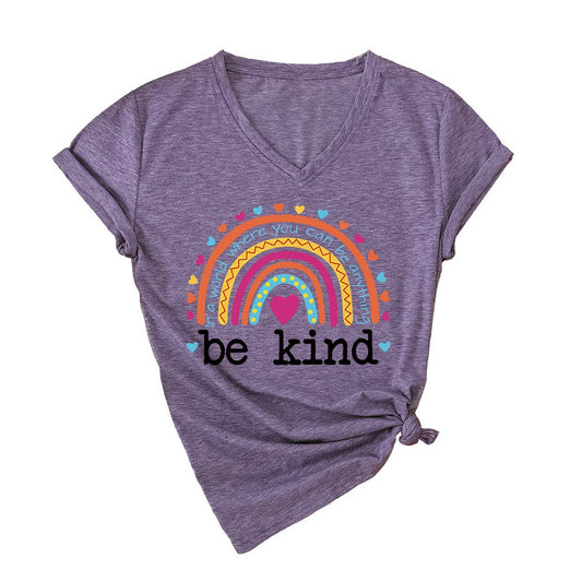 V-neck in a world where be short-sleeved T-shirt