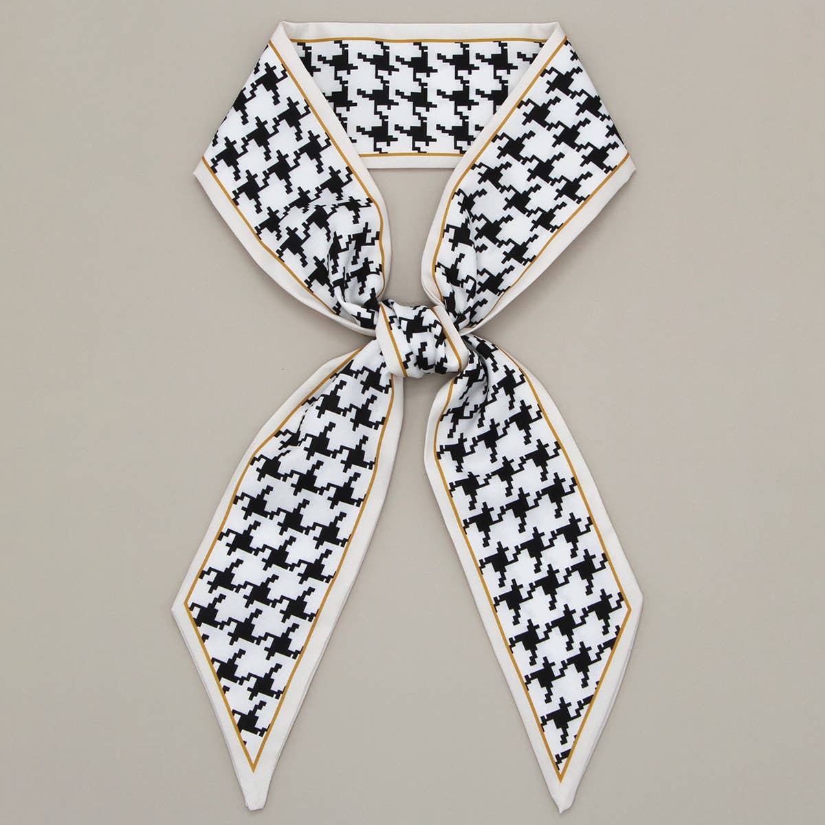 Floral Letter Ribbon Scarf for Hair and Bag