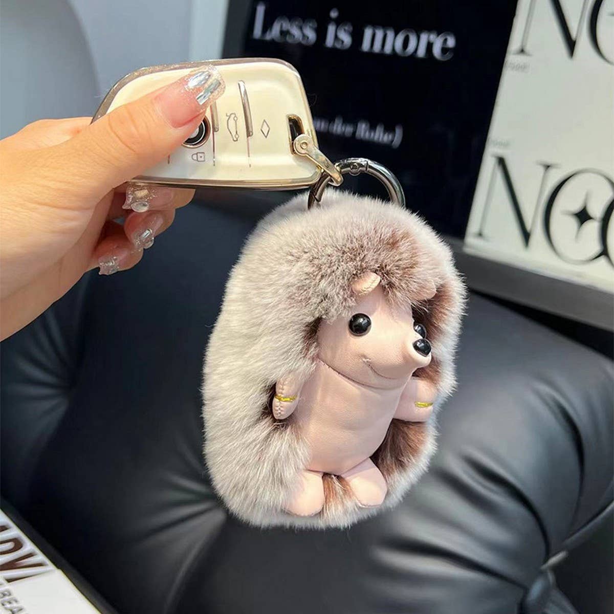 CUTE LITTLE HEDGEHOG CAR KEYCHAIN BAG PENDANT