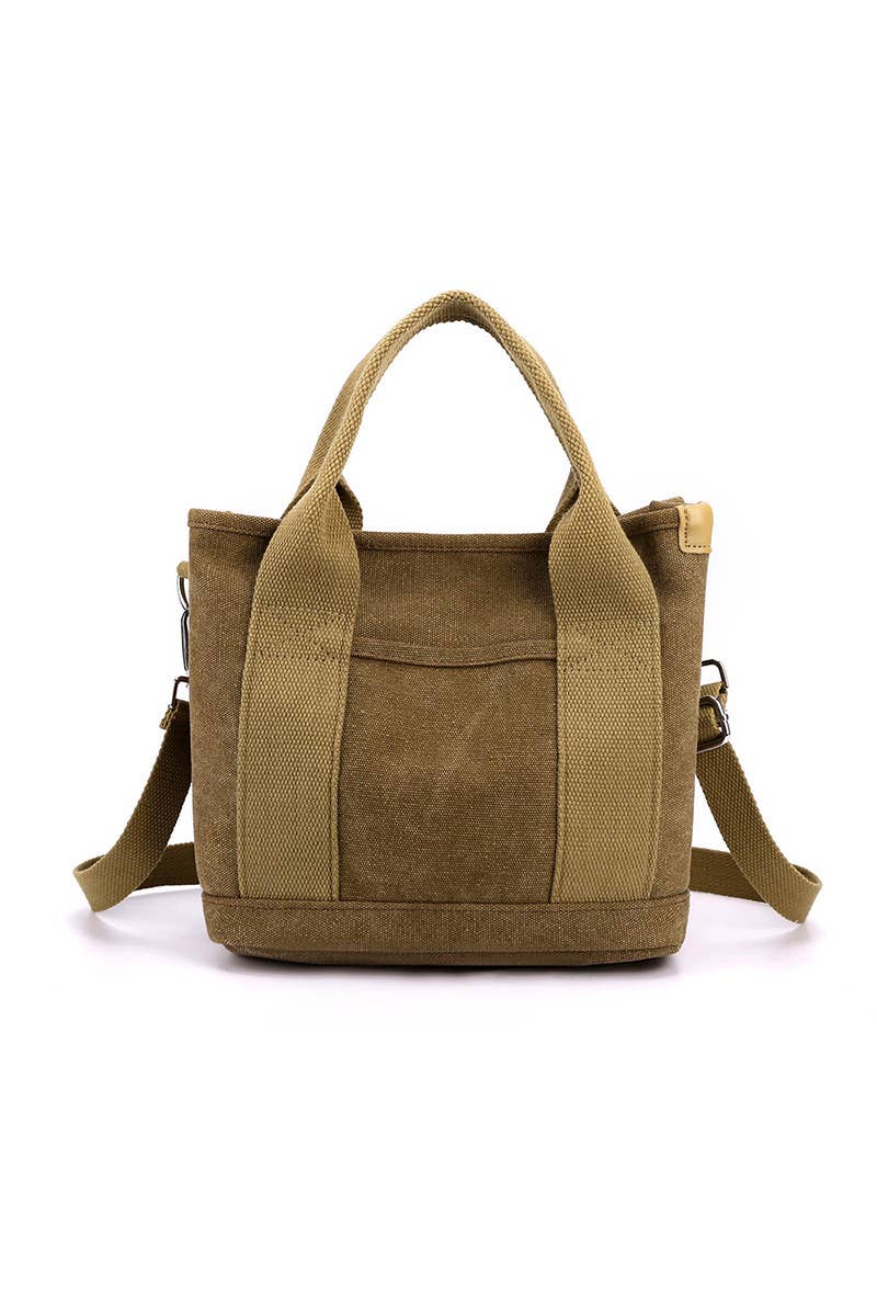 HANDLE LINE CANVAS CROSS BODY BAG_CUAB0101