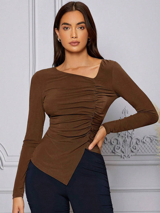 French Elegance And Intellectual Style Top