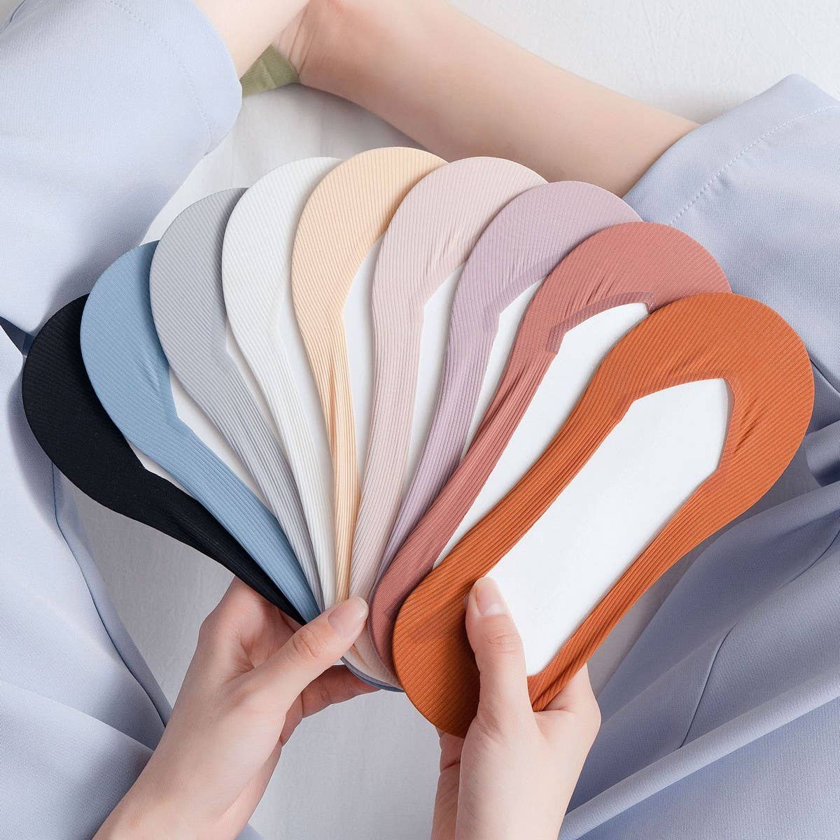 SUMMER THIN INVISIBLE ICE SILK BOAT SOCKS