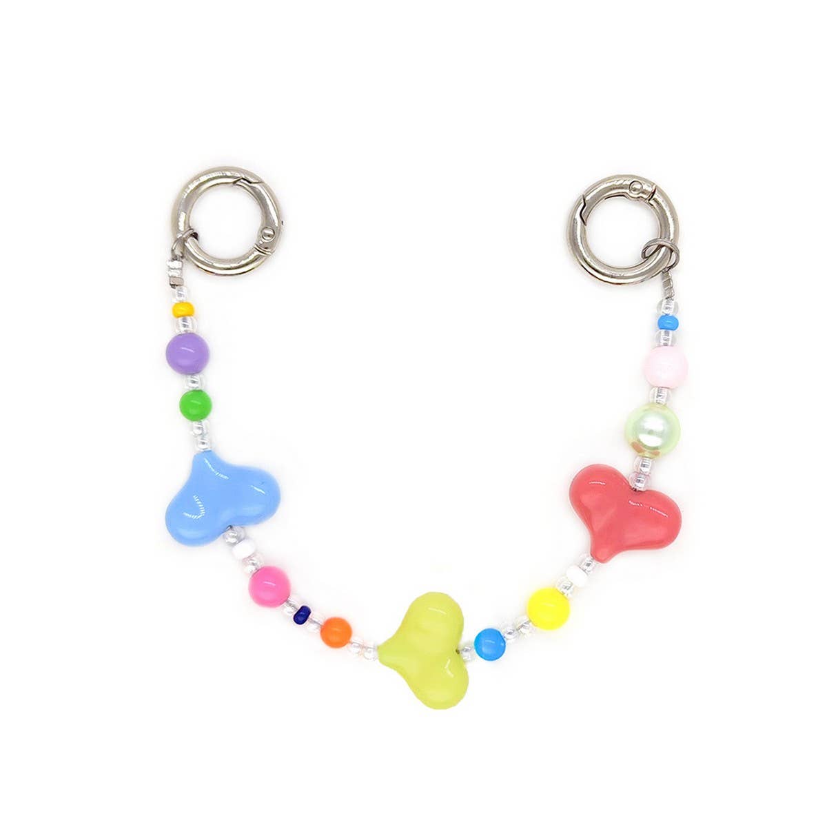 CWMM8691_DOPAMINE LOVE SIMPLE MOBILE PHONE BEADED CHAIN