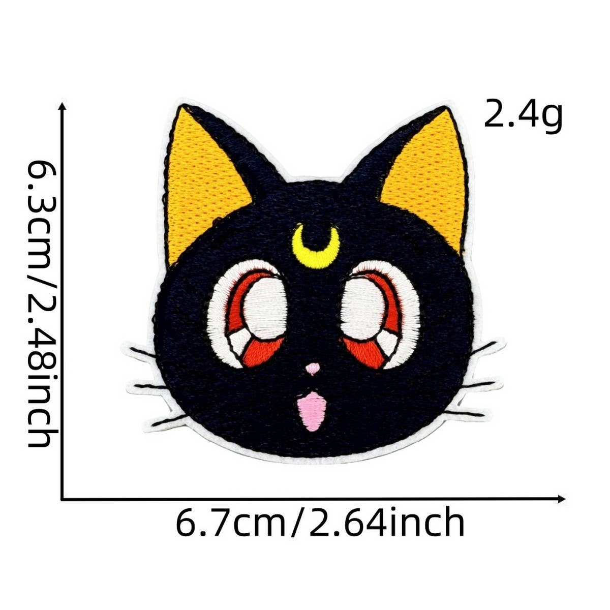 GIRL CARTOON MAGIC WARRIOR EMBROIDERED PATCH