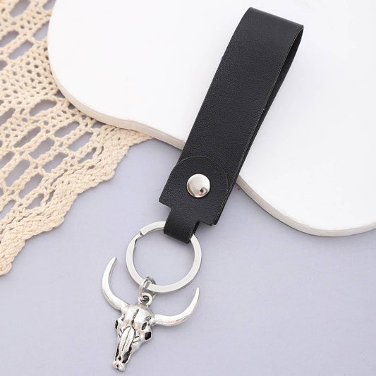 VINTAGE LEATHER KEYCHAIN