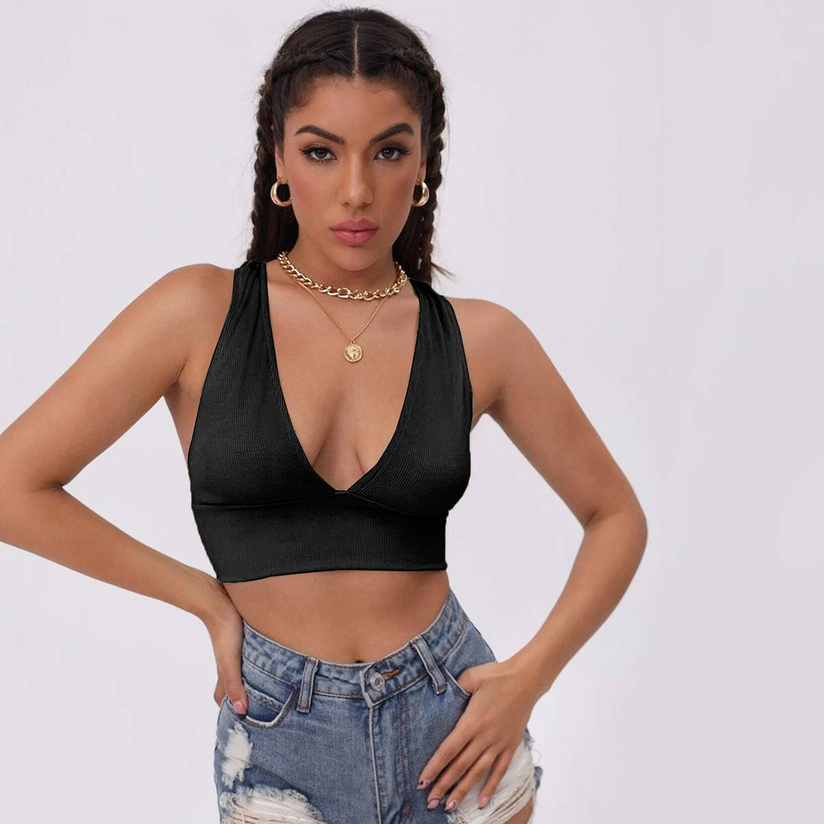 Women Sexy Sports Bra Crop Top with High Stretch