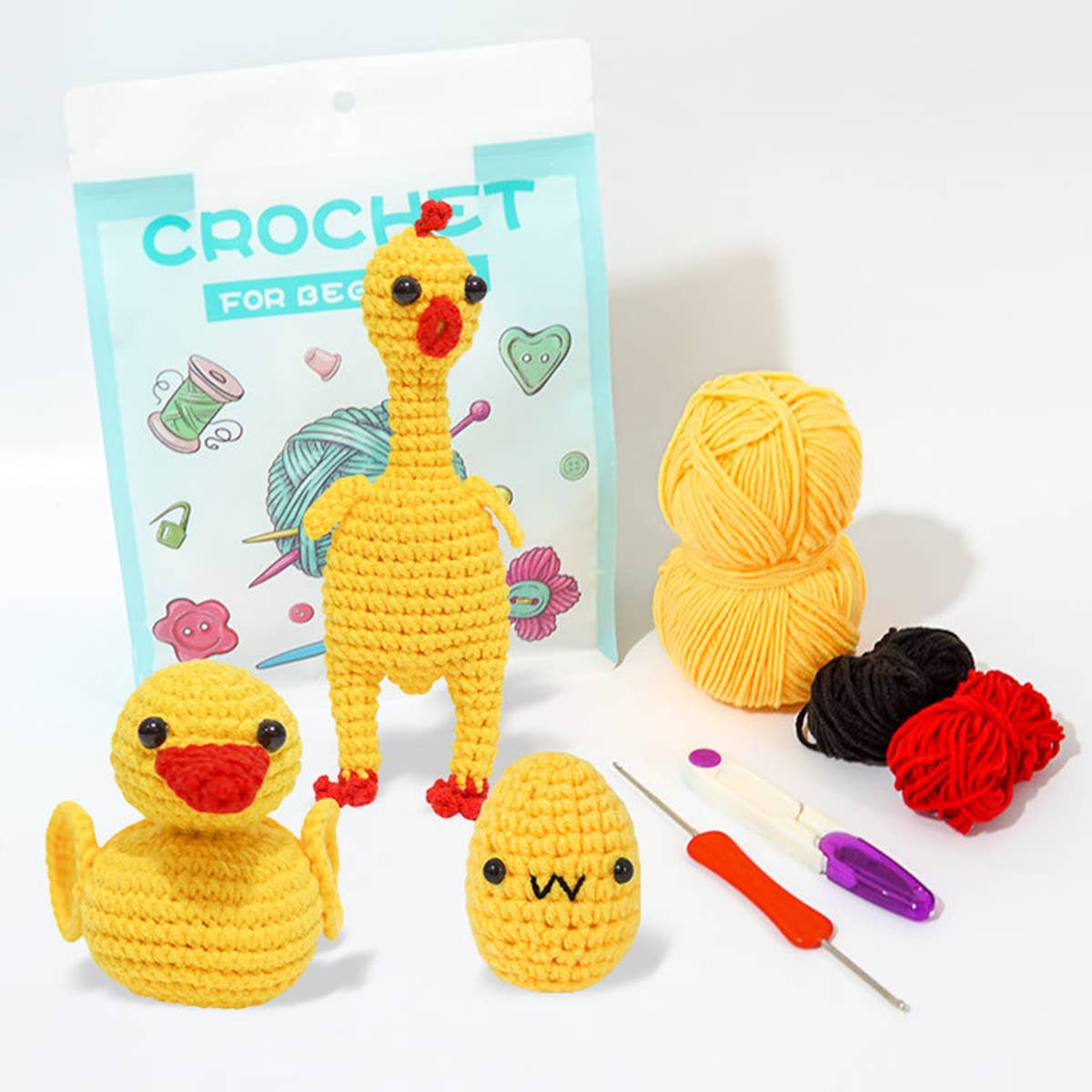 MANUAL DIY KNITTING CUTE DOLL MATERIAL PACKAGE