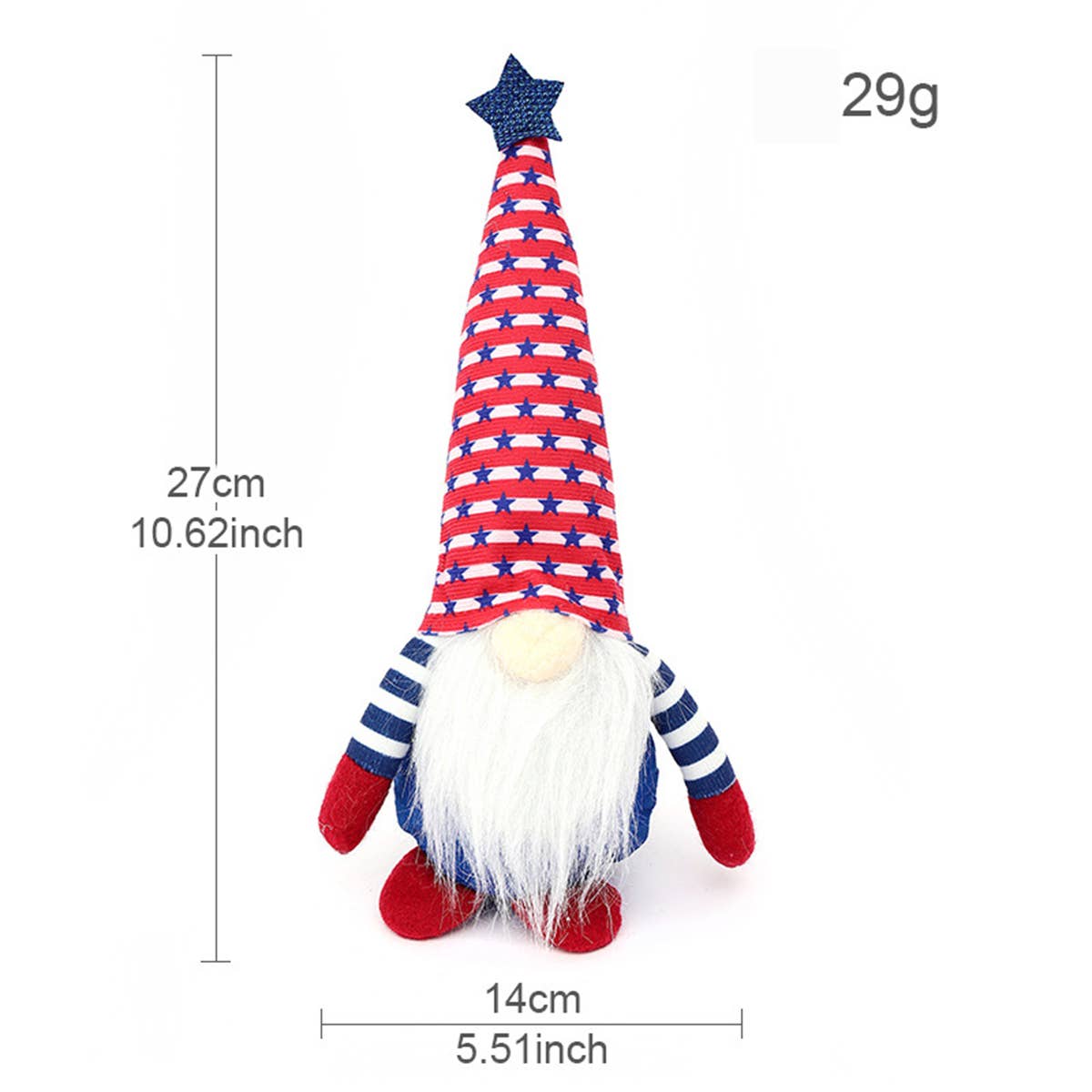 CWMM9495_INDEPENDENCE DAY FIVE-POINTED FACELESS DWARF TOY