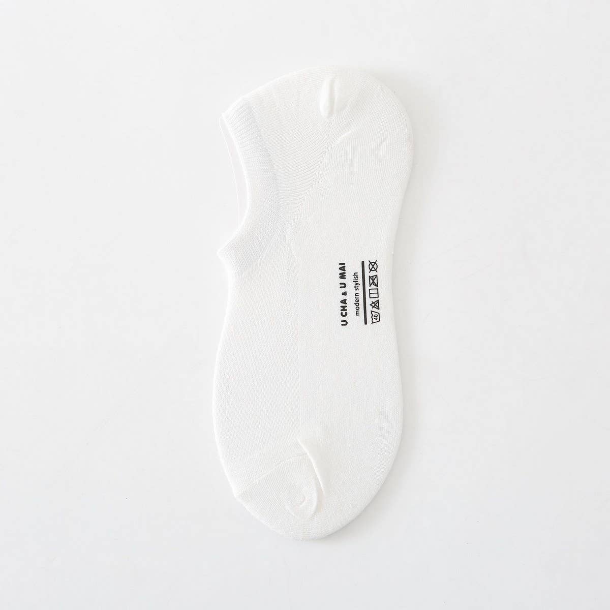 MEN'S SOLID COLOR COTTON MESH INVISIBLE SOCKS