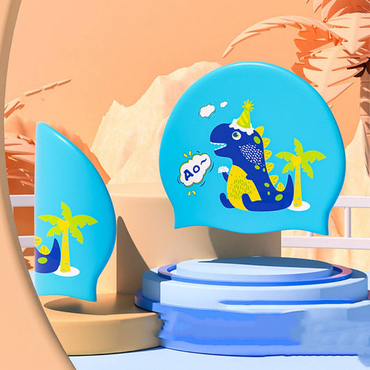 Kids Silicone Swim Cap ? Waterproof & Comfy