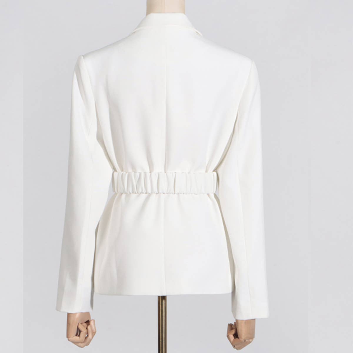 Chic Spring Button-Trimmed Blazer for Women
