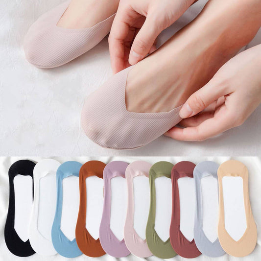 SUMMER THIN INVISIBLE ICE SILK BOAT SOCKS