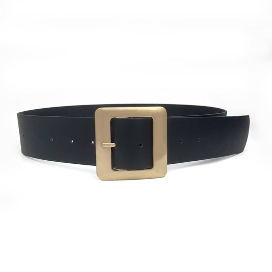 WIDE BELT COAT DRESS DECORATED WITH WIDE BELT_CWABE0687