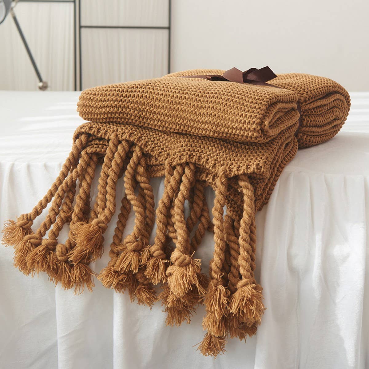 NEW SOFA COMFORTABLE KNITTED THROW BLANKET