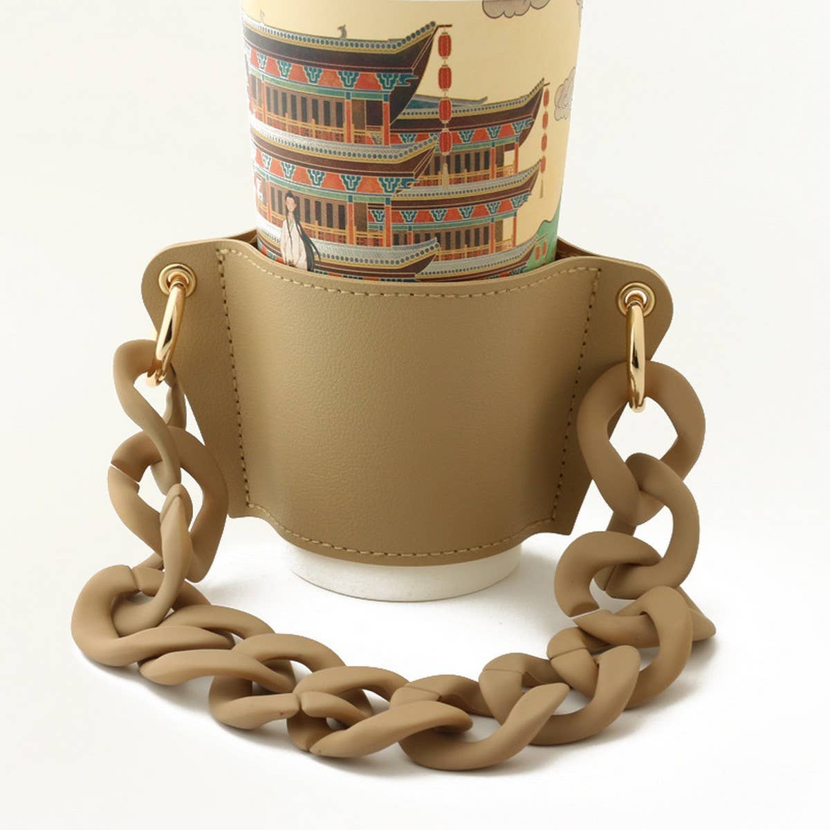 Silicone Bead Keychain with Letter and Wooden Disc_CWAB5105