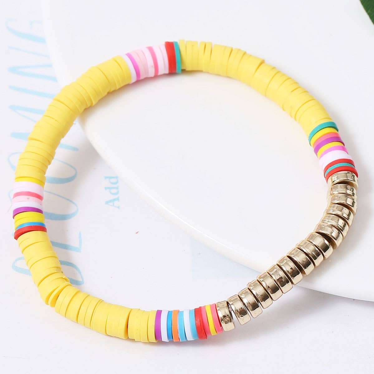6PCS COLOR BLOCK BEADED BRACELET_CWAJE0440