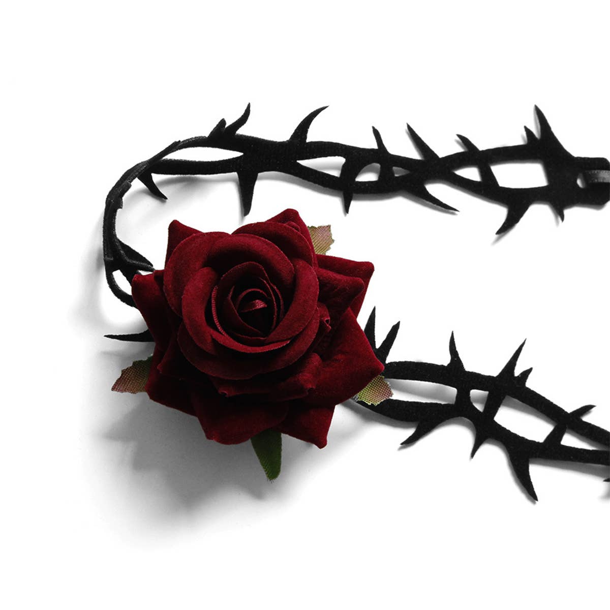 HALLOWEEN GOTH VAMPIRE ROSE NECKLACE