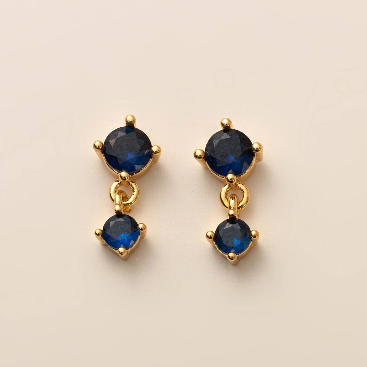 Birthstone Stud Earrings Zodiac Colorfast Material_CWAJE5104
