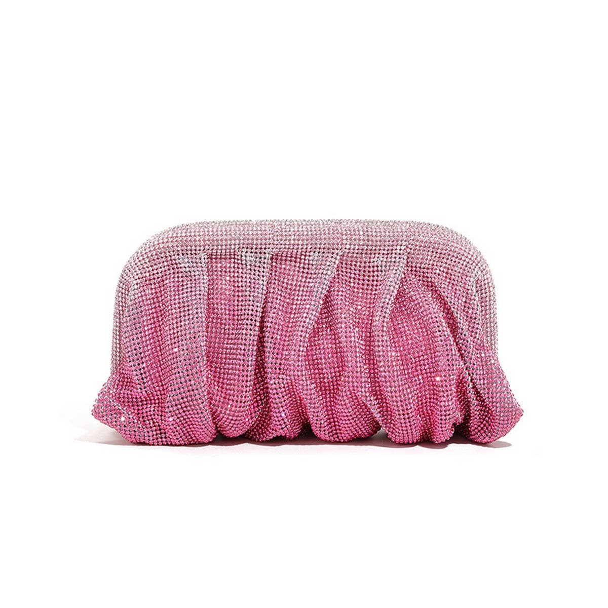 LUXURY HANDMADE RHINESTONE CLOUD CLIP EVENING BAG_CWAB3591