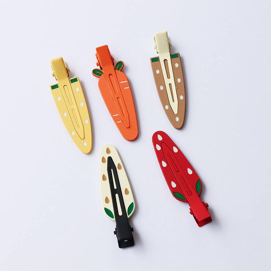 Metal Carrot Hair Clip, No-Crease Side Bang Pin