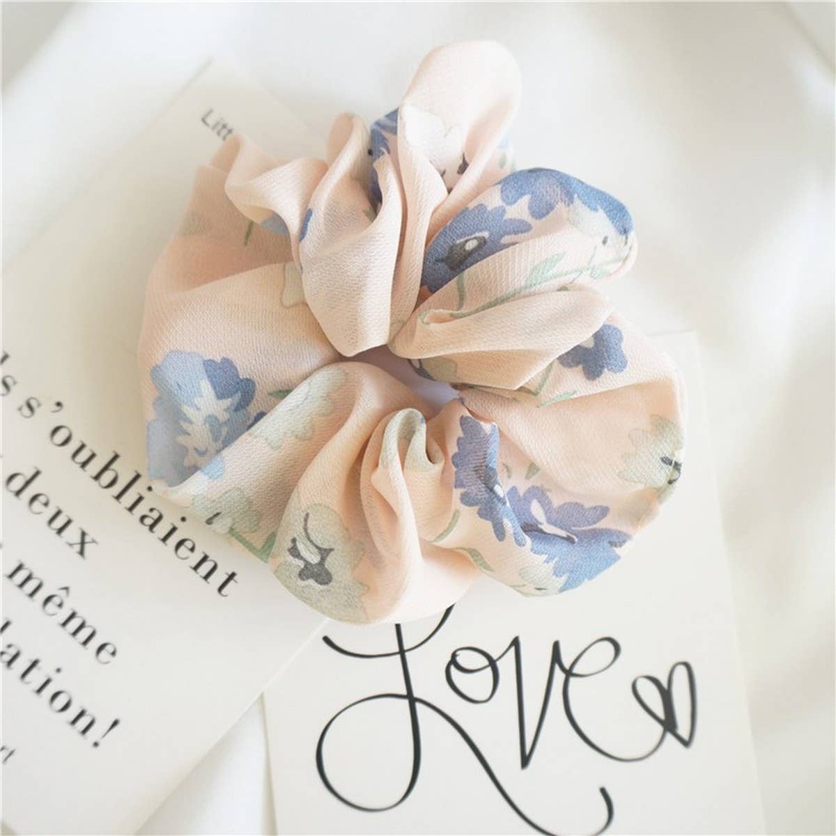 CHIFFON FABRIC HAIRBAND HAIR ACCESSORIES HAIR TIE