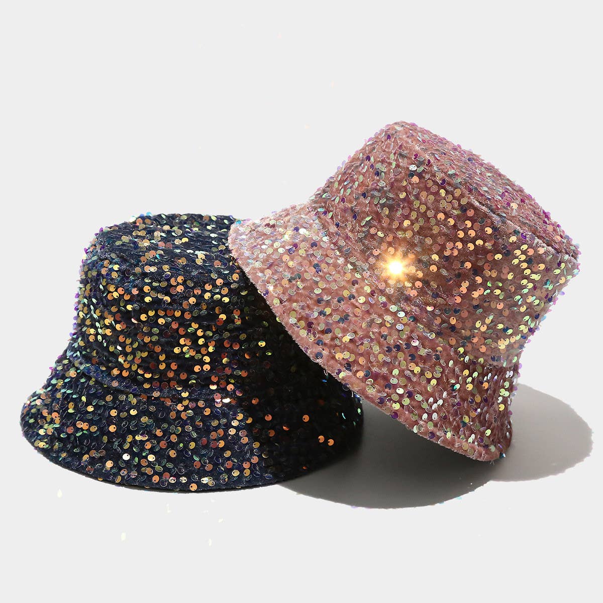 ALL-MATCH SEQUINED PERSONALITY STREET BUCKET HAT_CWAB2929