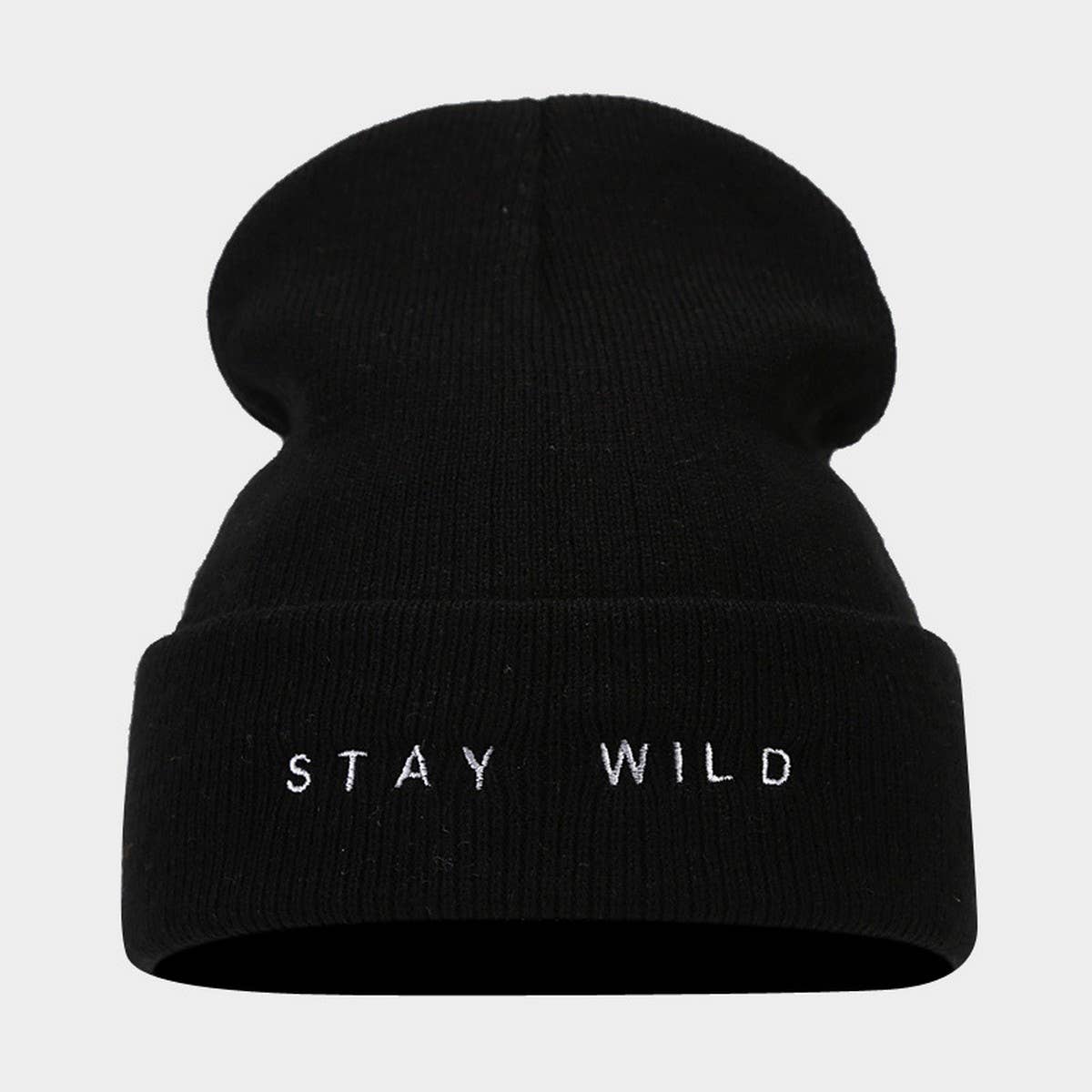 FASHION LETTER EMBROIDERY SIMPLE  KNITTED HAT_CWAH2087