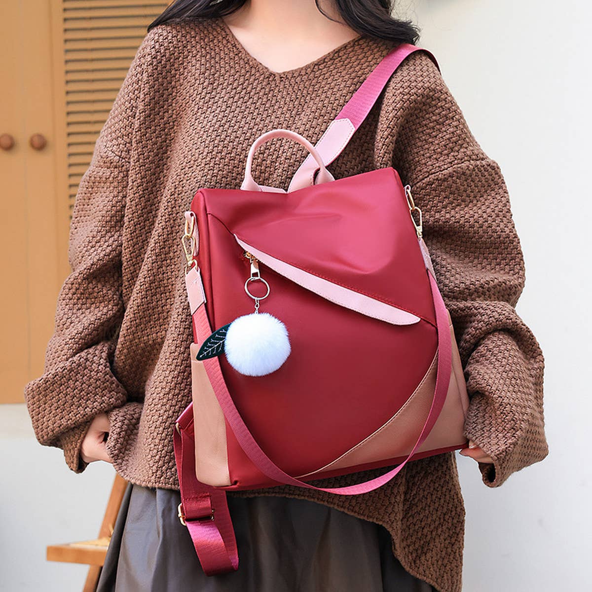 WOMEN ANTI-THEFT WATERPROOF BACKPACK_CWAB2890