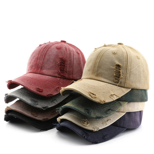Vintage Washed Distressed Baseball Cap for Outdoor_CWAH1869