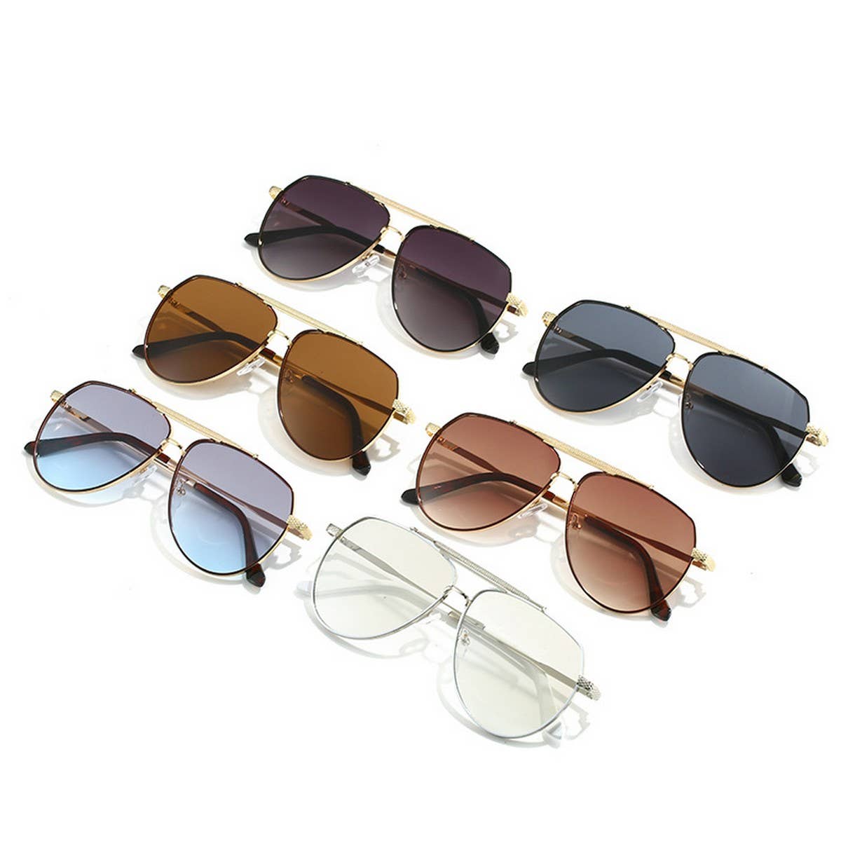 LARGE LENS AVIATOR SUNGLASSES UNISEX
