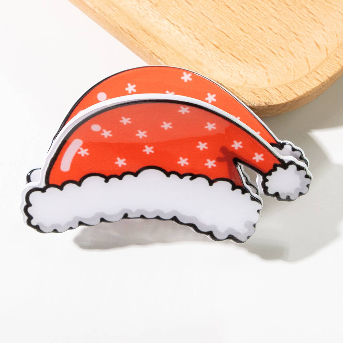 CHRISTMAS HAT ACETATE BOBBY PIN
