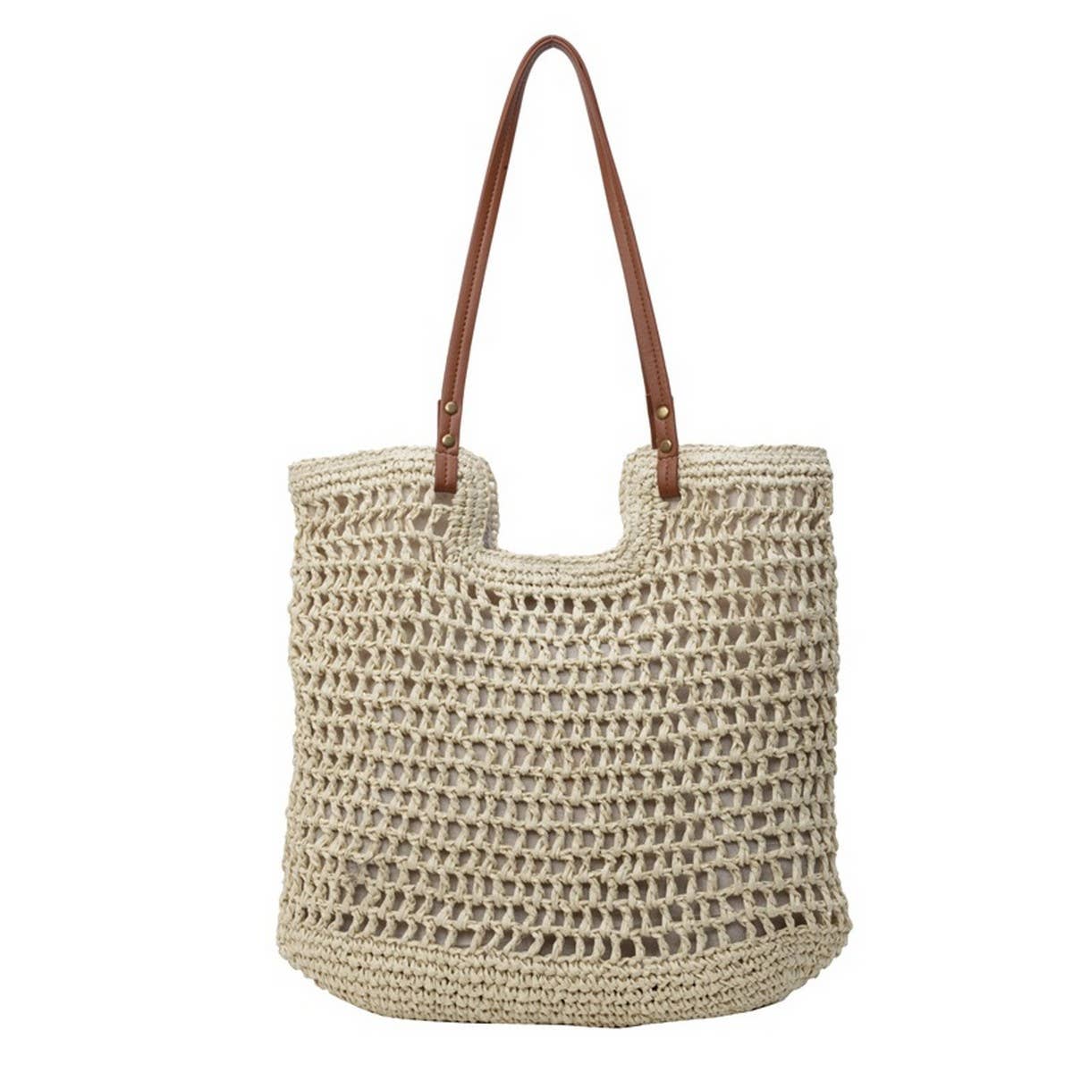 BEACH VACATION CASUAL SHOULDER WOVEN BAG_CWAB2310