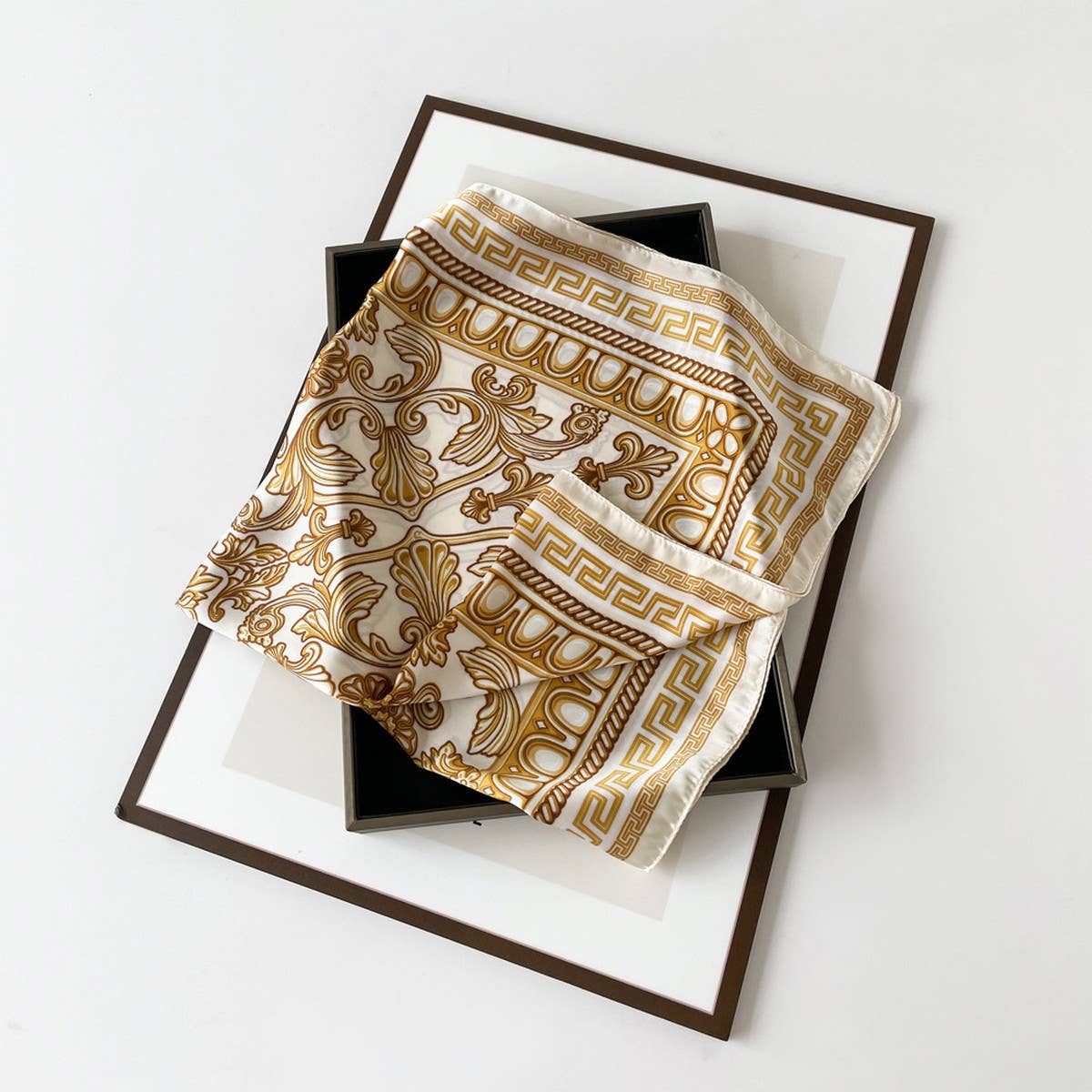 Satin Scarf - Simple Premium Lightweight Square