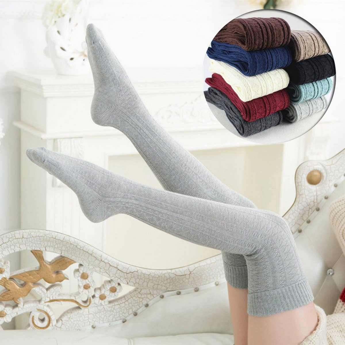 AUTUMN AND WINTER LONG OVER-THE-KNEE SOCKS_CWMS0846