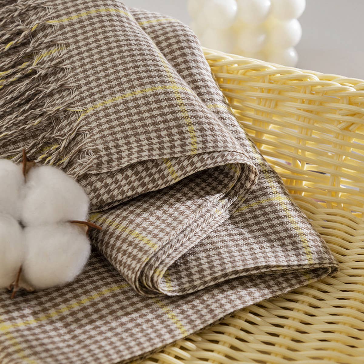 WOMEN AUTUMN AND WINTER PLAID SCARF