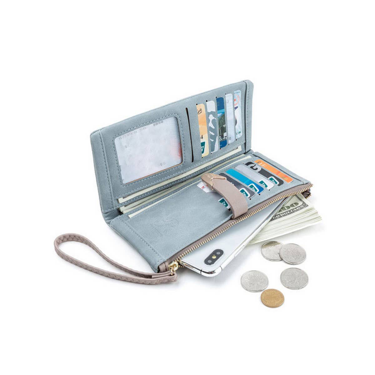 CASUAL FASHION BUCKLE LONG WOMEN'S WALLET_CWAB2335