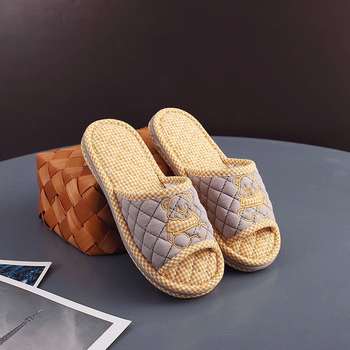 Dressed Bear Thick Cotton Floor Slippers