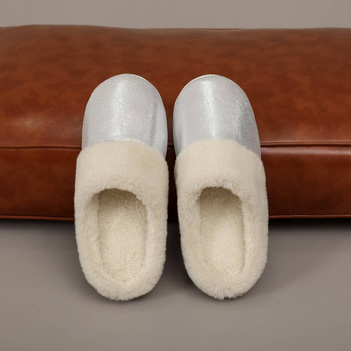 Faux Fur Winter Slippers Warm Indoor Shoes_CWSHF00223