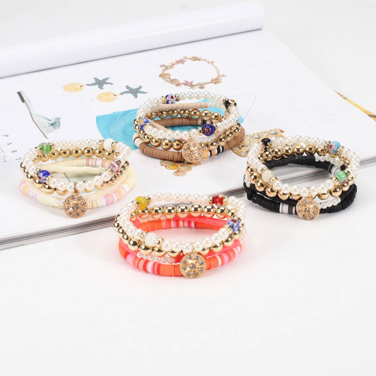 HOT SELLING BOHEMIAN IMITATION PEARL BRACELET