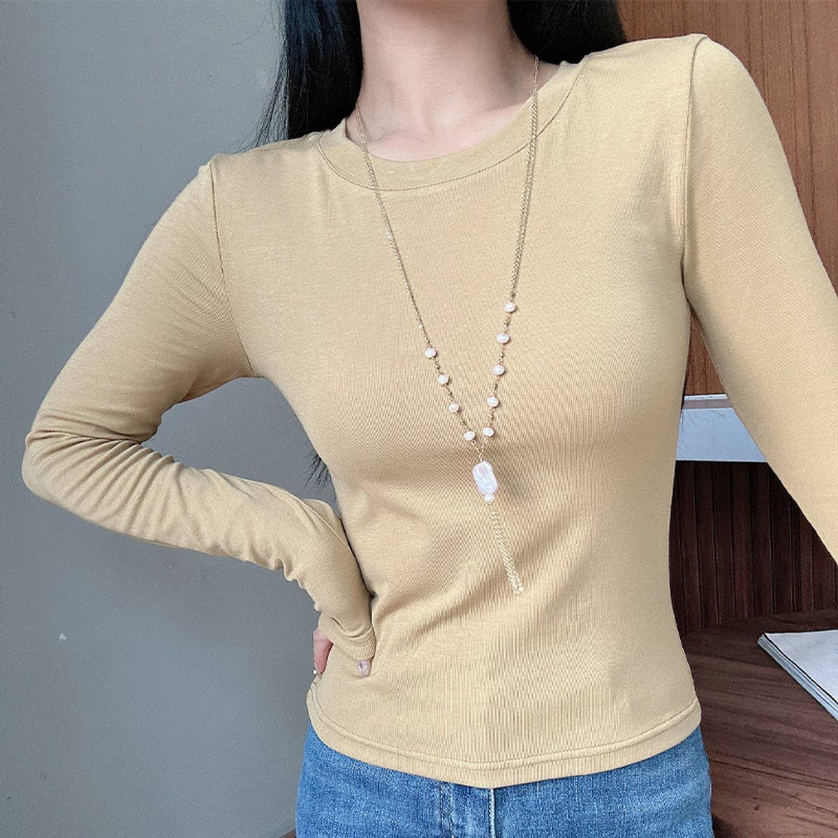 VERSATILE HIGH-END LONG PEARL SWEATER NECKLACE