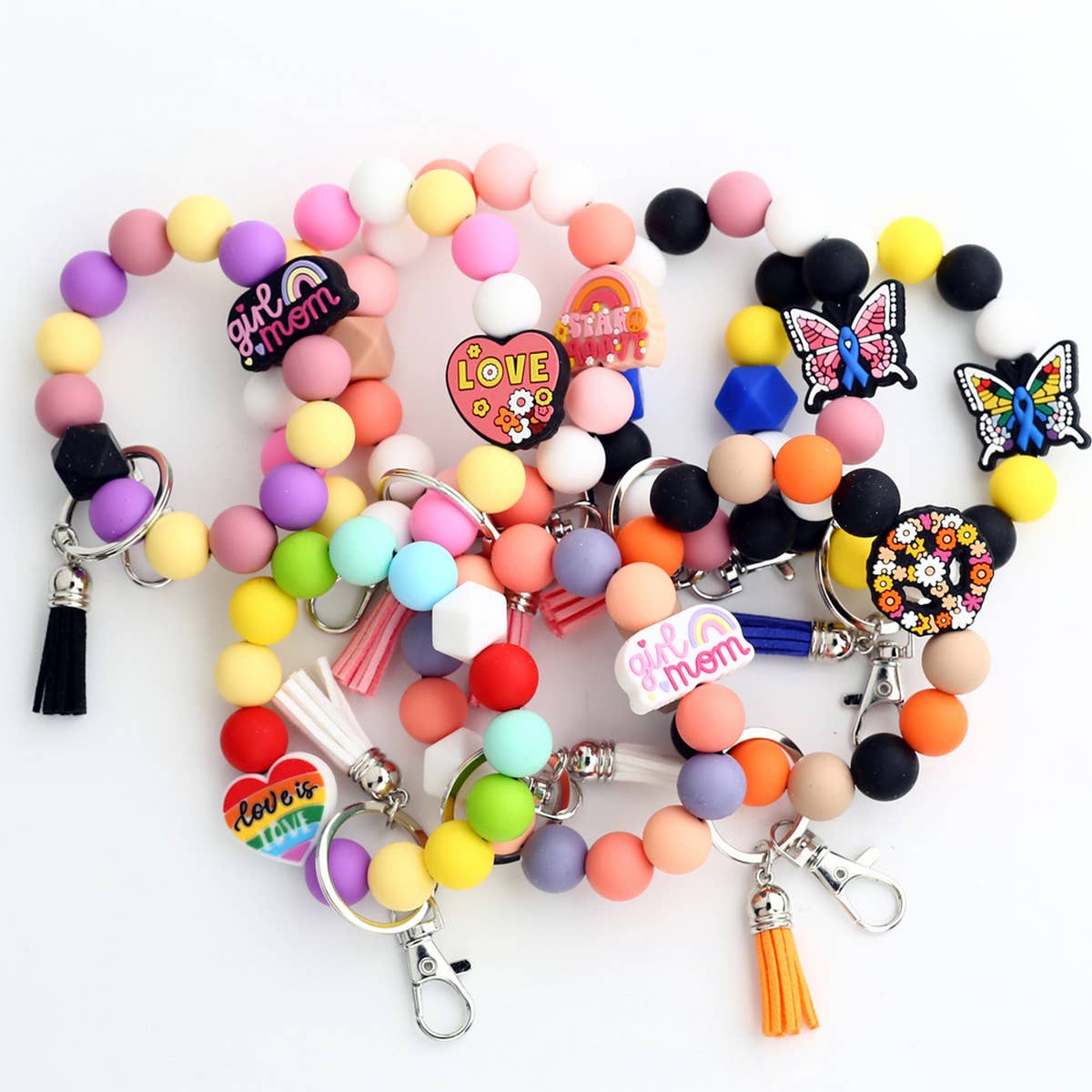 NEW ARRIVAL CARTOON ELK BUTTERFLY KEYCHAIN