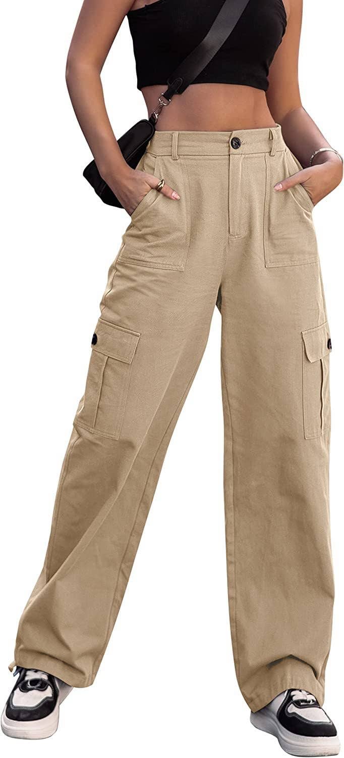 STYLISH MULTI-POCKET CARGO STRAIGHT LEG PANTS